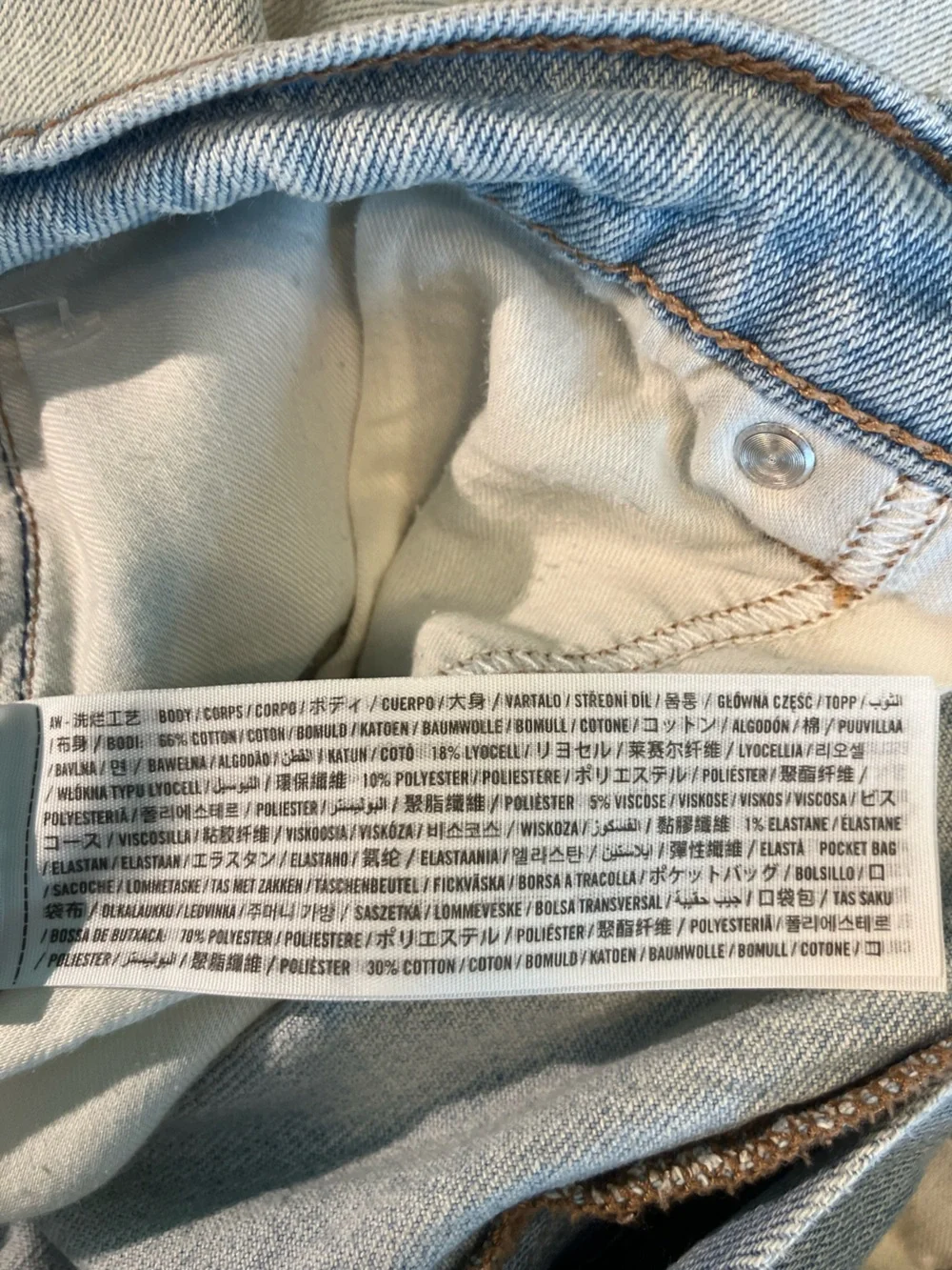 Hollister Light Blue Baggy Jean Shorts